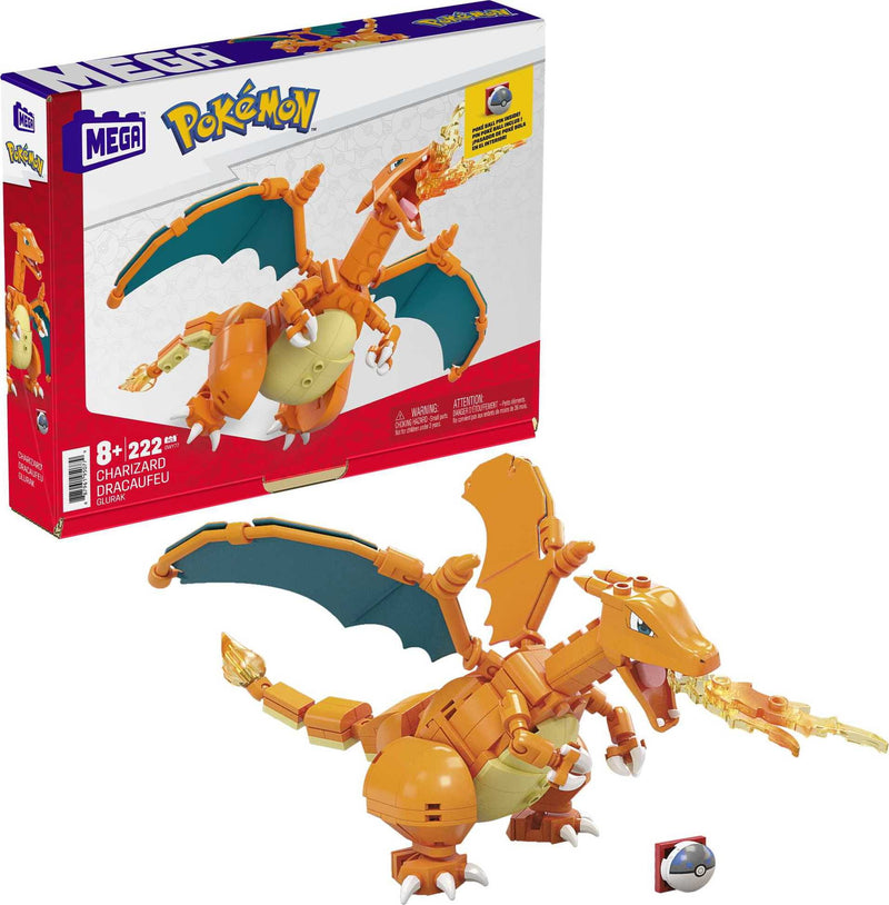 MEGA Pokemon Charizard Construction Set, Building Toys for Kids