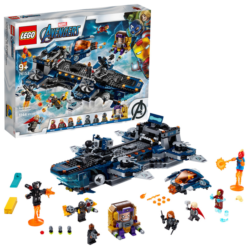 LEGO Marvel Avengers Helicarrier 76153 LEGO Brick Building Toy with Marvel Avengers Action Minifigures (1,244 Pieces)