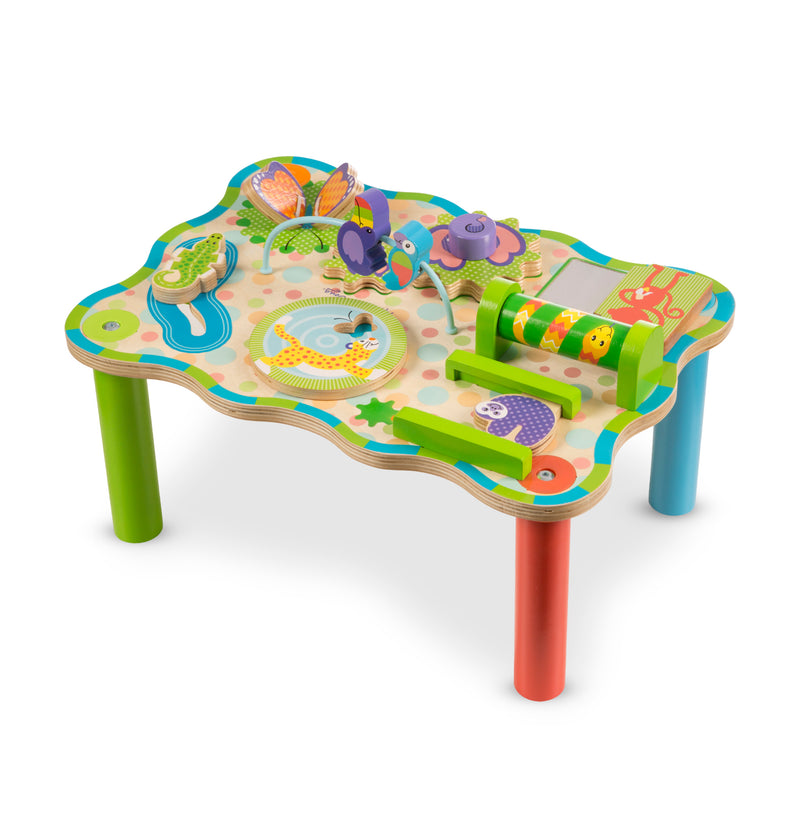 Melissa & Doug First Play Children?s Jungle Wooden Activity Table for Toddlers
