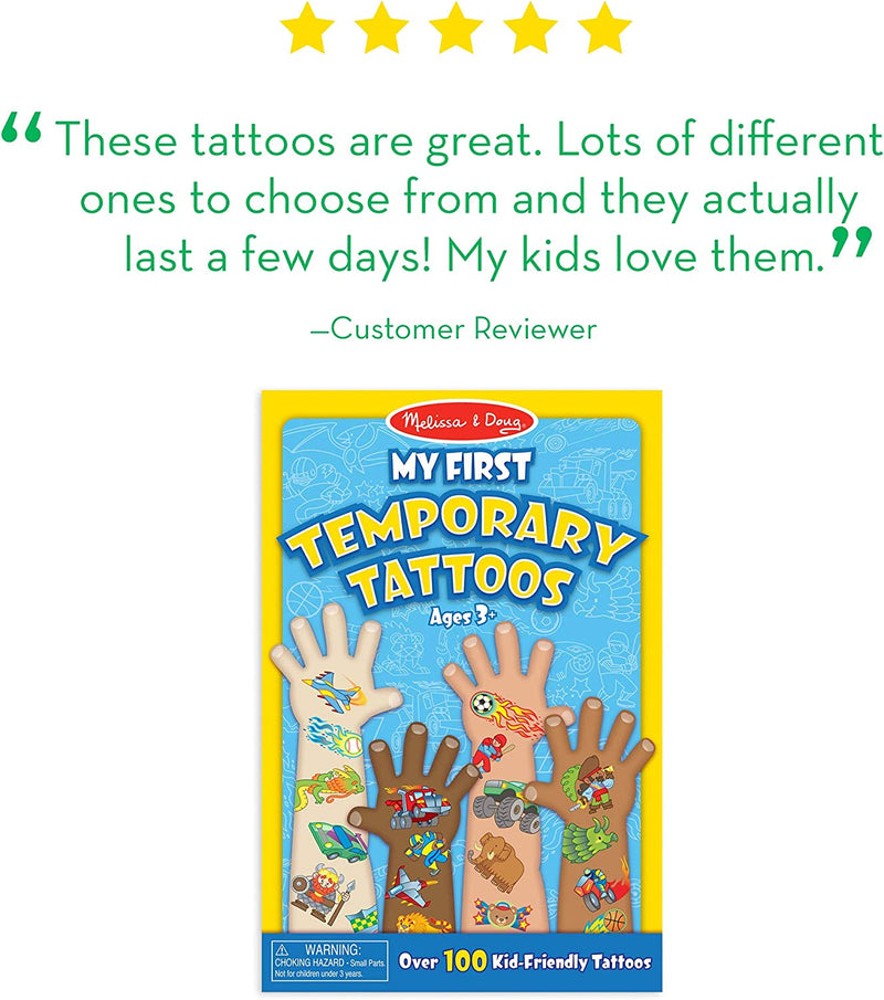 Melissa & Doug My First Temporary Tattoos - Blue