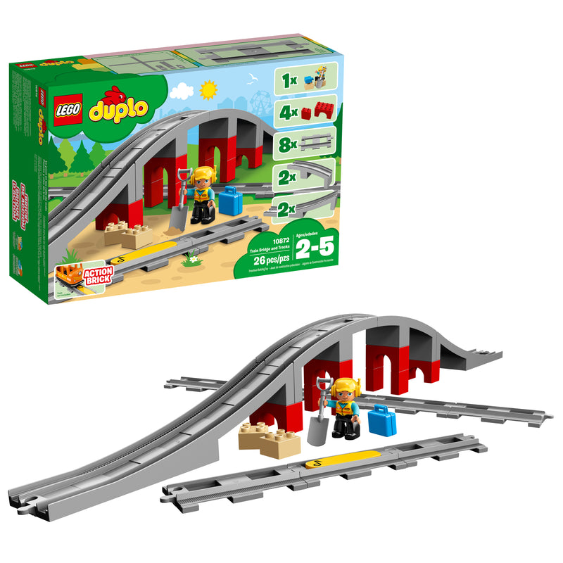 LEGO DUPLO Town Train Bridge and Tracks 10872